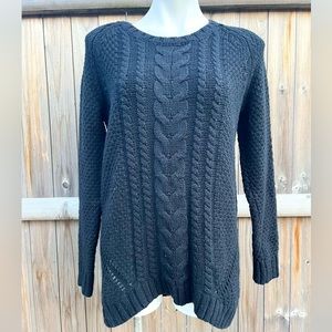 C Wonder Black Chunky Knit Sweater